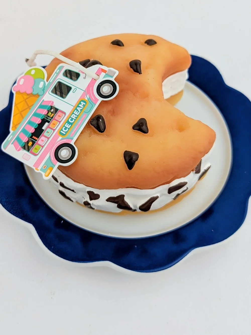 Ice Cream Cookie Sandwich Scented Candle With Reusable 6
